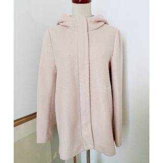 ザラ(ZARA)の☆美品☆ZARA☆フード付ピンクコート☆アウター(その他)