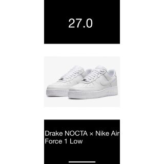 ナイキ(NIKE)の【27.0】Drake NOCTA × Nike Air Force 1 Low(スニーカー)