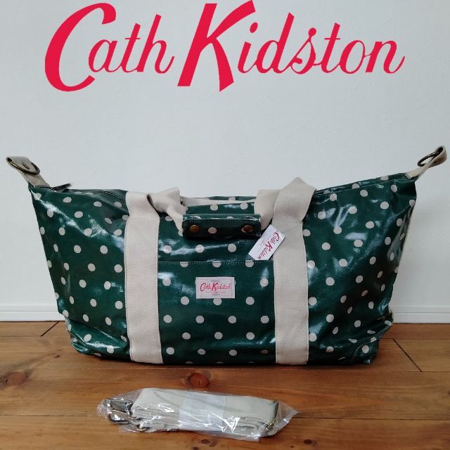 Cath Kidston(キャスキッドソン)の【新品】 キャスキッドソン ラゲッジバッグ スポットシーグリーン レディースのバッグ(ボストンバッグ)の商品写真