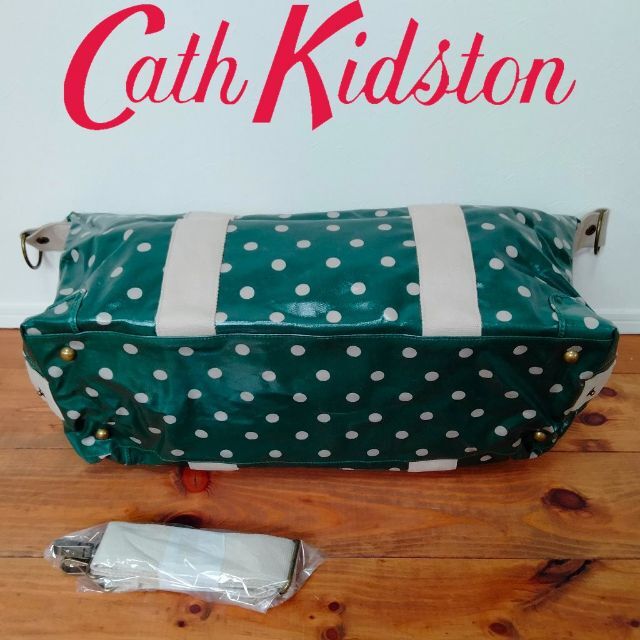 Cath Kidston(キャスキッドソン)の【新品】 キャスキッドソン ラゲッジバッグ スポットシーグリーン レディースのバッグ(ボストンバッグ)の商品写真