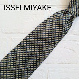 イッセイミヤケ(ISSEY MIYAKE)のISSEY MIYAKE ネクタイ シルク 日本製 おしゃれ 爽やか ブルー 緑(ネクタイ)