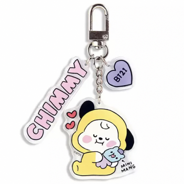 【CHIMMY】BT21マスコット キーリング チミー