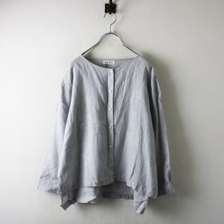 搬入設置サービス付 muku ノーカラーリネンシャツ wholesomenutcompany.com