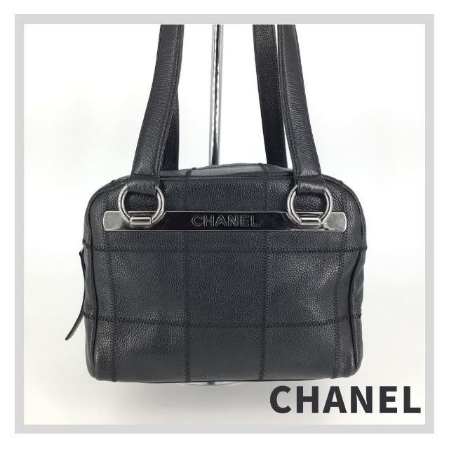 2022年製 新品】 CHANEL キャビアスキン ブラック ショルダーバッグ