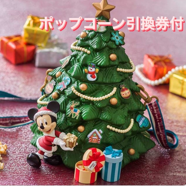 キャラクターグッズディズニーポップコーンバケット　クリスマス