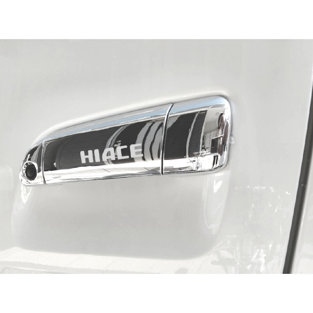トヨタ(トヨタ)のハイエース HIACE 200系 ドアノブ ステッカー 反射式 ６枚セット 自動車/バイクの自動車(車外アクセサリ)の商品写真
