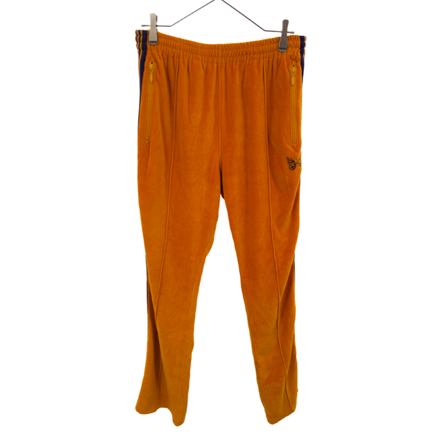 Needles ニードルス 20SS Narrow Track Pant ベロアナロートラックパンツ イエロー/パープル GL221350センチ股上