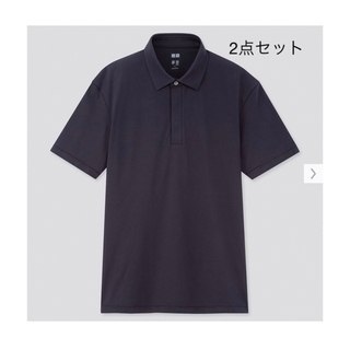 ユニクロ(UNIQLO)のエアリズムジャージーポロシャツ（半袖）2セット(ポロシャツ)