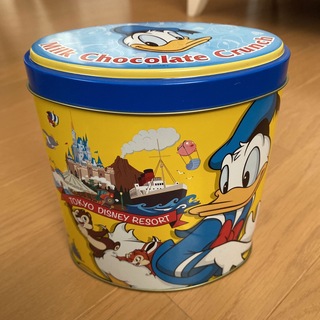 ドナルドダック(ドナルドダック)のドナルドダックチョコ缶　空き缶のみ(キャラクターグッズ)