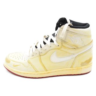 ナイキ(NIKE)のNIKE ナイキ AIR JORDAN1 RETRO HIGH OG NRG NIGEL SYLVESTER BV1803-106 エアジョーダン1 レトロ ナイジェルシルベスター ハイカットスニーカー セイル/ベージュ US10(スニーカー)