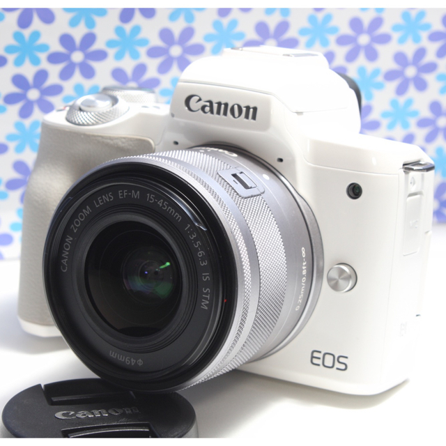 Wi-Fi &Bluetooth搭載★Canon EOS kiss M★極美品★