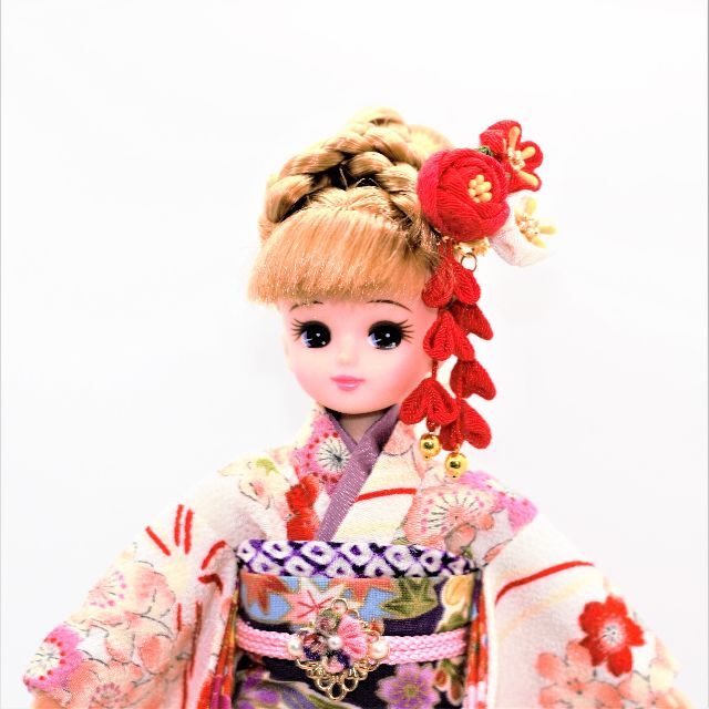 ❁リカちゃんかんざし❁つまみ細工和装髪飾り<1/6ドール用品