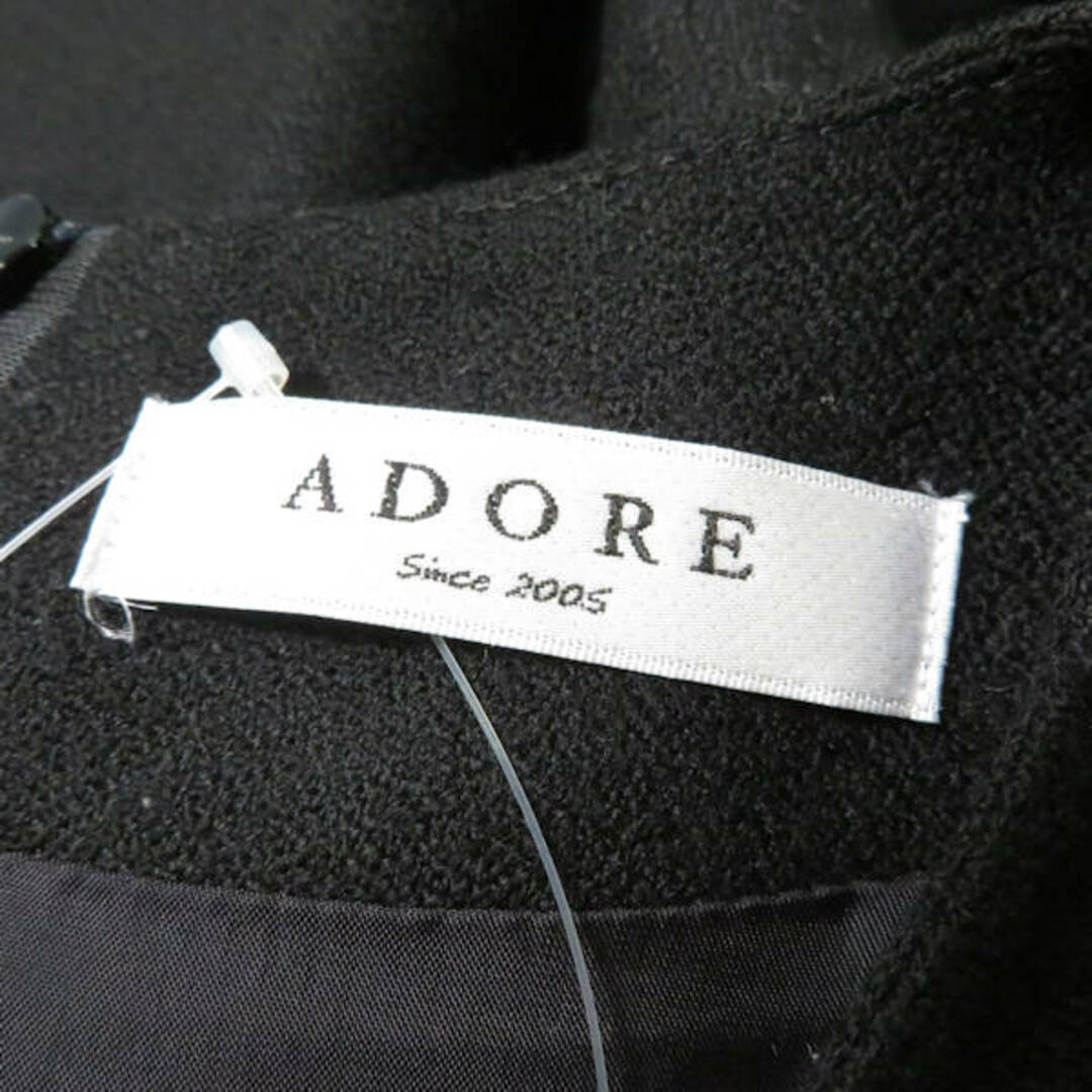 ADORE(アドーア)のADORE アドーア 531-5240160 ワンピース ブラック系 38 ウール100% AY2841A21 レディースのワンピース(ひざ丈ワンピース)の商品写真