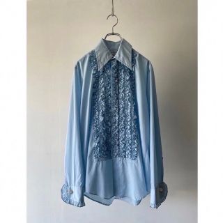 70s vintage 古着 フリルシャツ(シャツ)