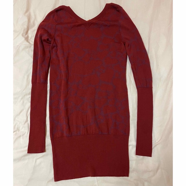 送料込・まとめ買い 美品ハート柄 ニットワンピース Vivienne Westwood