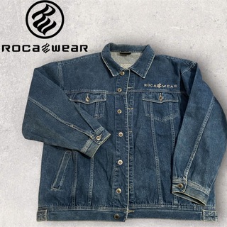 Rocawear - 【激レア】ROCAWEAR ロゴ刺繍デニムジャケット XLサイズの 