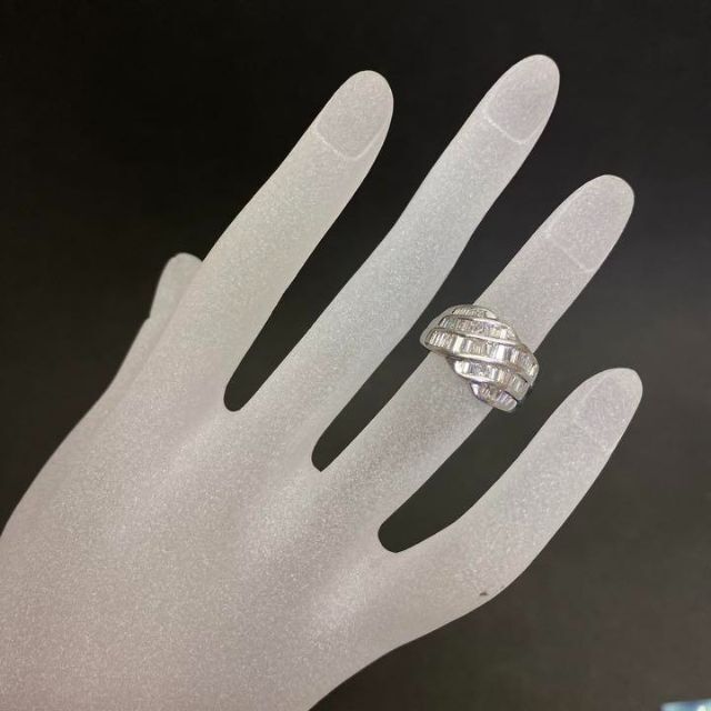Pt850 天然ダイヤモンドリング D1.00ct サイズ10.5号 プラチナ 完成品