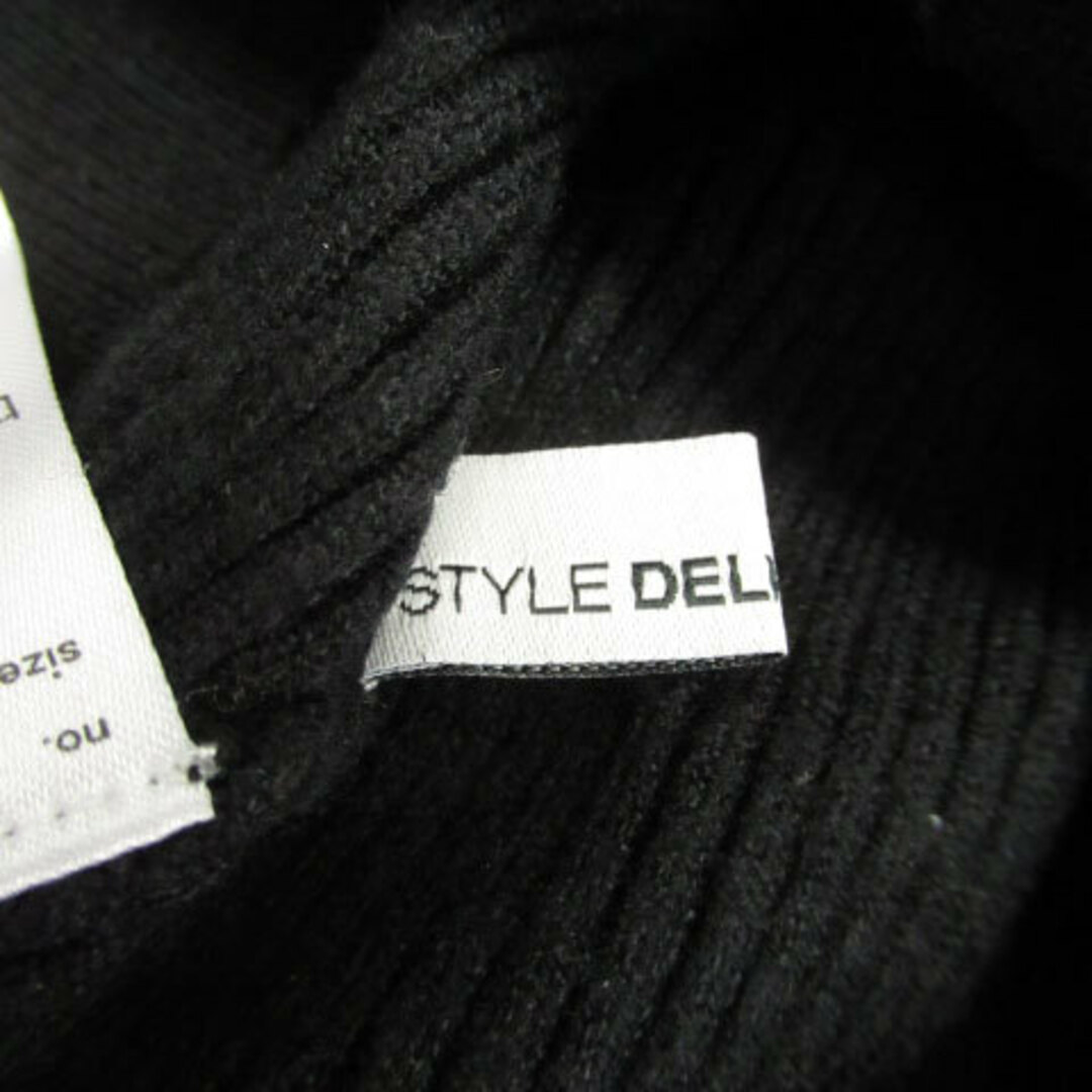 STYLE DELI(スタイルデリ)のスタイルデリ ニット セーター 長袖 ハイネック 無地 M ブラック 黒 レディースのトップス(ニット/セーター)の商品写真