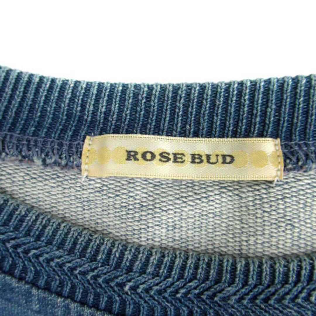 ROSE BUD(ローズバッド)のローズバッド ROSE BUD カットソー 長袖 ラウンドネック プリント F レディースのトップス(カットソー(長袖/七分))の商品写真