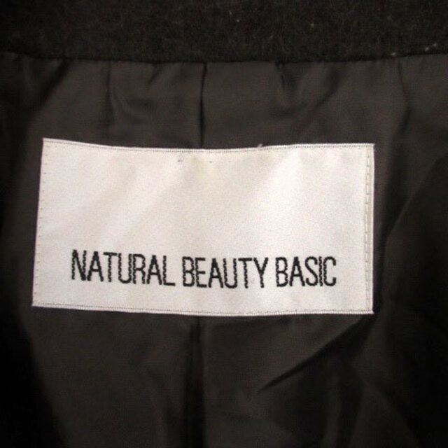 NATURAL BEAUTY BASIC(ナチュラルビューティーベーシック)のナチュラルビューティーベーシック チェスターコート ロング丈 ウール S 茶色 レディースのジャケット/アウター(その他)の商品写真