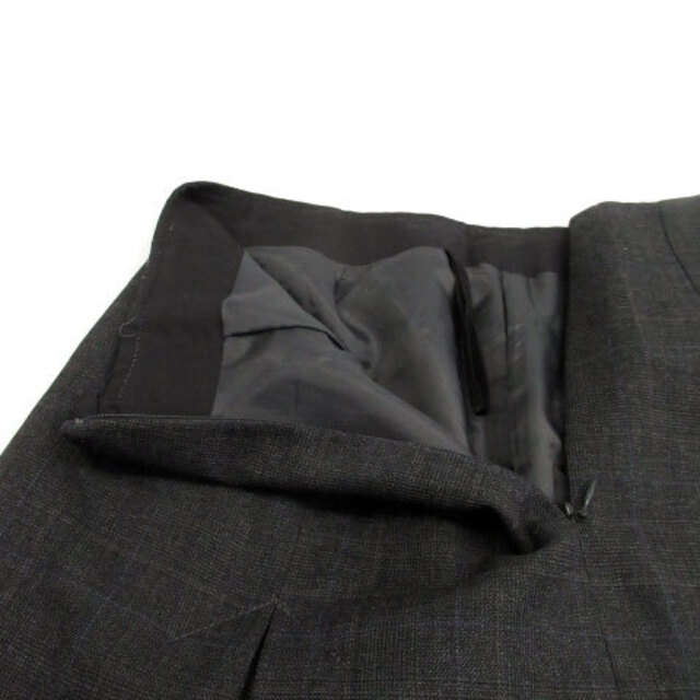NATURAL BEAUTY BASIC(ナチュラルビューティーベーシック)のナチュラルビューティーベーシック ボックスプリーツ ミモレ丈 M グレー レディースのスカート(ひざ丈スカート)の商品写真