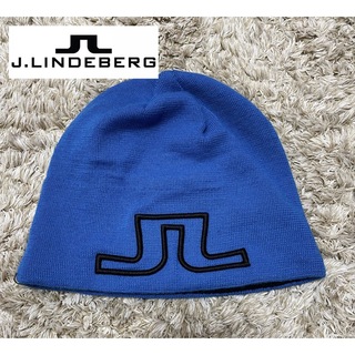 ジェイリンドバーグ(J.LINDEBERG)のジェイリンドバーグ J.LINDEBERG ニット帽 青色(ニット帽/ビーニー)
