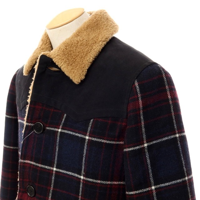 Marni - 【中古】マルニ MARNI ウールナイロン チェック 裏ボア 中綿