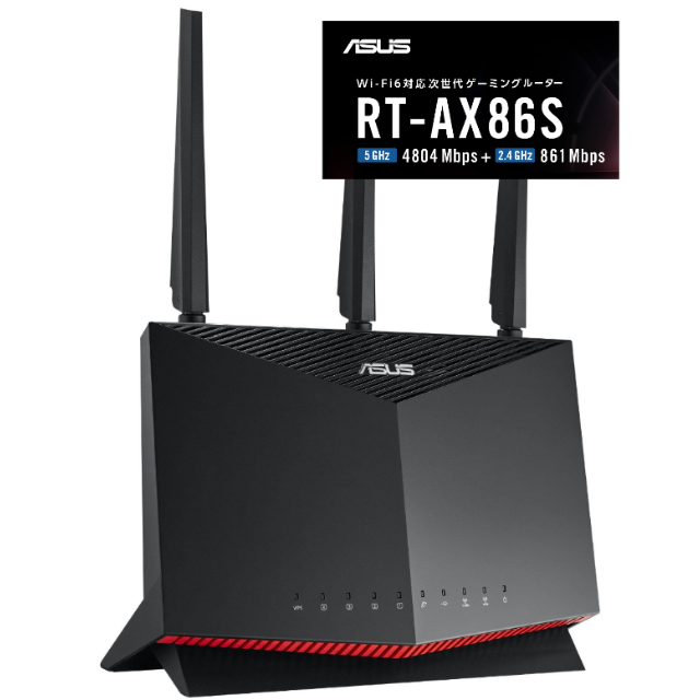 未開封・未使用】ASUS RT-AX86S Wi-Fi6 ゲーミングルーター - www