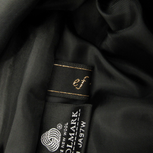 ef-de(エフデ)のエフデ ワンピース ひざ丈 半袖 チェック柄 ウール 7 黒 オフホワイト レディースのワンピース(ひざ丈ワンピース)の商品写真