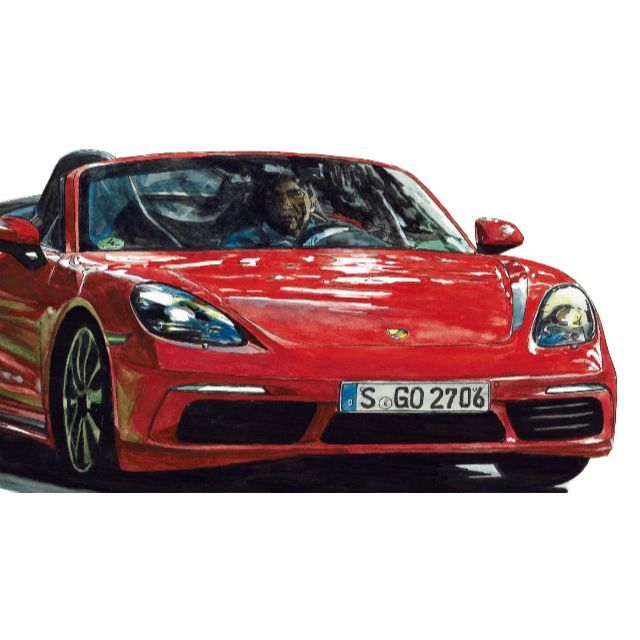 Porsche - GC-826パナメーラ/ボクスター限定版画サイン有額装済作家平 ...