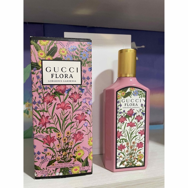 しました GUCCI "フローラ ゴージャス ガーデニア 100 ml"オードパルファム ガーデニア