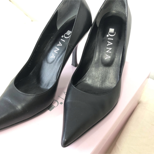 【箱・包装紙付き】DIANA ハイヒール パンプス レディース 黒 21.5cm