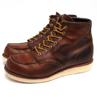 レッドウィング(REDWING)のレッドウィング／RED WING ワークブーツ シューズ 靴 メンズ 男性 男性用レザー 革 本革 ブラウン 茶  8876 Classic Work 6inch MOC-TOE モックトゥ グッドイヤーウェルト製法 定番(ブーツ)