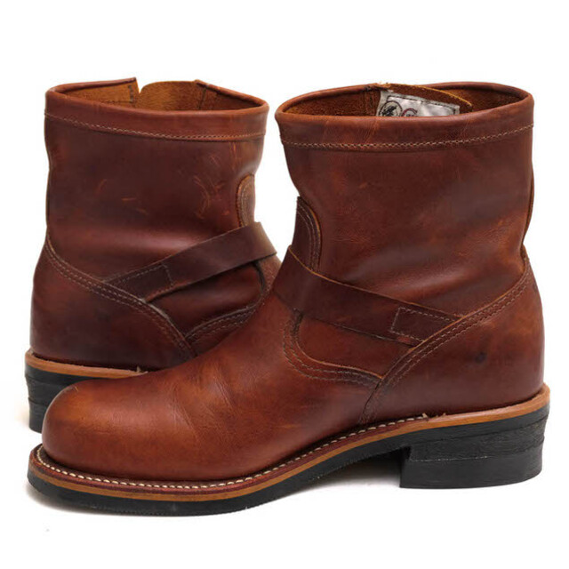 チペワ/CHIPPEWA エンジニアブーツ シューズ 靴 メンズ 男性 男性用レザー 革 本革 ブラウン 茶 91065 7