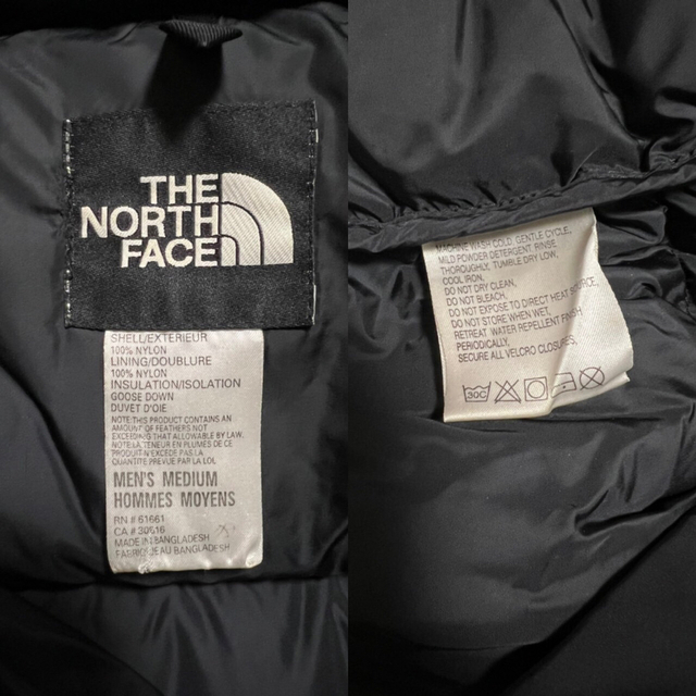 THE NORTH FACE(ザノースフェイス)の【良品】THE NORTH FACE ノースフェイス ヌプシ ダウン 黒 M メンズのジャケット/アウター(ダウンジャケット)の商品写真