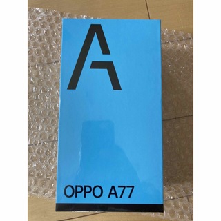 オッポ(OPPO)のOPPO A77 ブラック　未開封(スマートフォン本体)