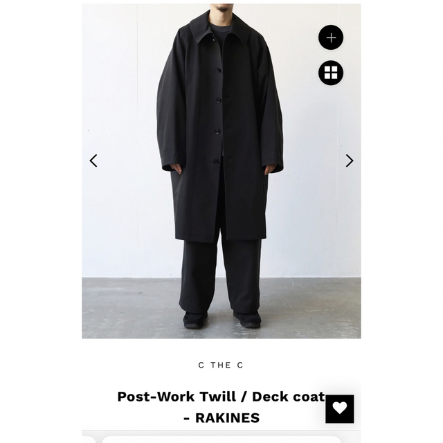 COMOLI - RAKINES ラキネス Post-Work Twill / Deck coatの通販 COMOLI - RAKINES ラキネス Post-Work Twill / Deck coatの通販