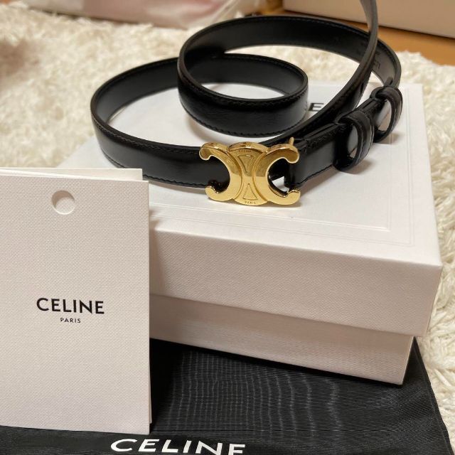 【SEAL限定商品】小物CELINE スモール トリオンフ ベルト レディース ファッション小物