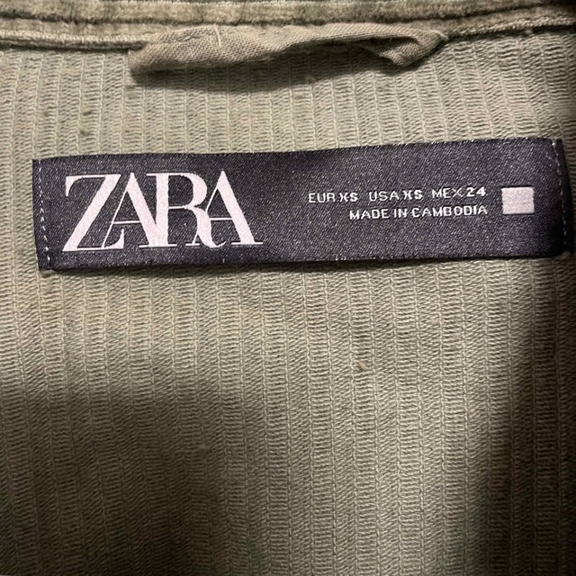 ZARA(ザラ)の★ZARA★ ザラ   コーデュロイジャケット　カーキ レディースのジャケット/アウター(その他)の商品写真