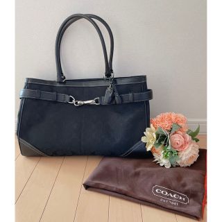 コーチ(COACH)のご専用♪COACHコーチ　シグネチャーキャンバス×レザートートバッグ(トートバッグ)