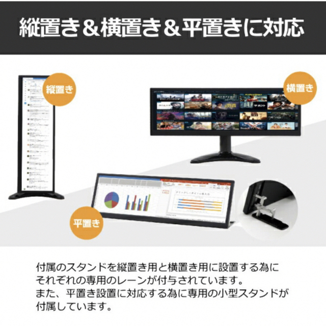 【新品・未使用】12.6型 モバイルモニター バータイプ