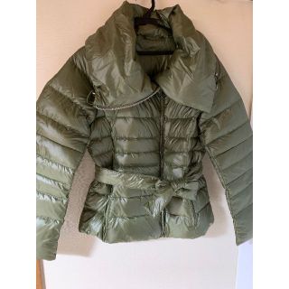 【美品】マックスマーラ MaxMara ダウンジャケット ベルト付き カーキ