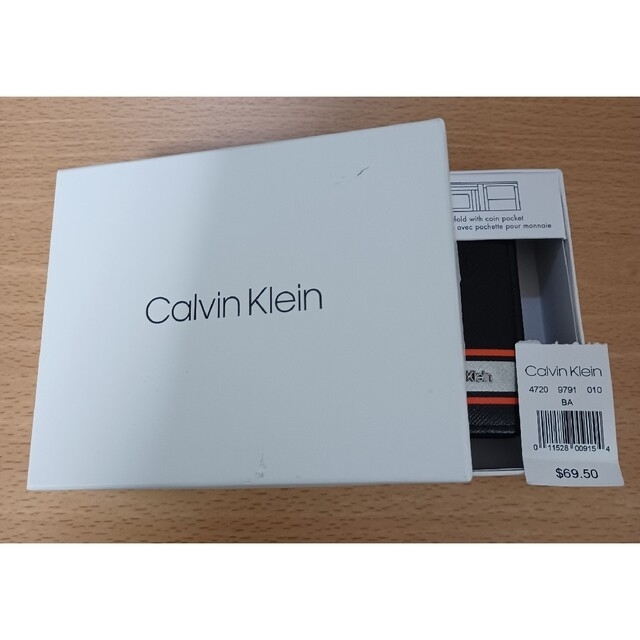 Calvin Klein(カルバンクライン)の【中古】箱付き カルバンクライン メンズ 財布 二つ折り メンズのファッション小物(折り財布)の商品写真