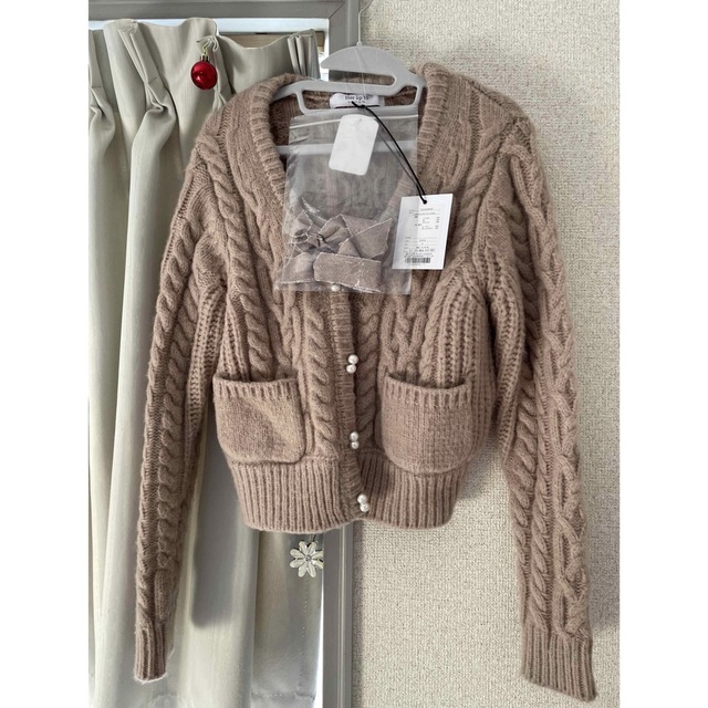 herlipto♡Double Bow Cable Knit Cardigan ほしい物ランキング
