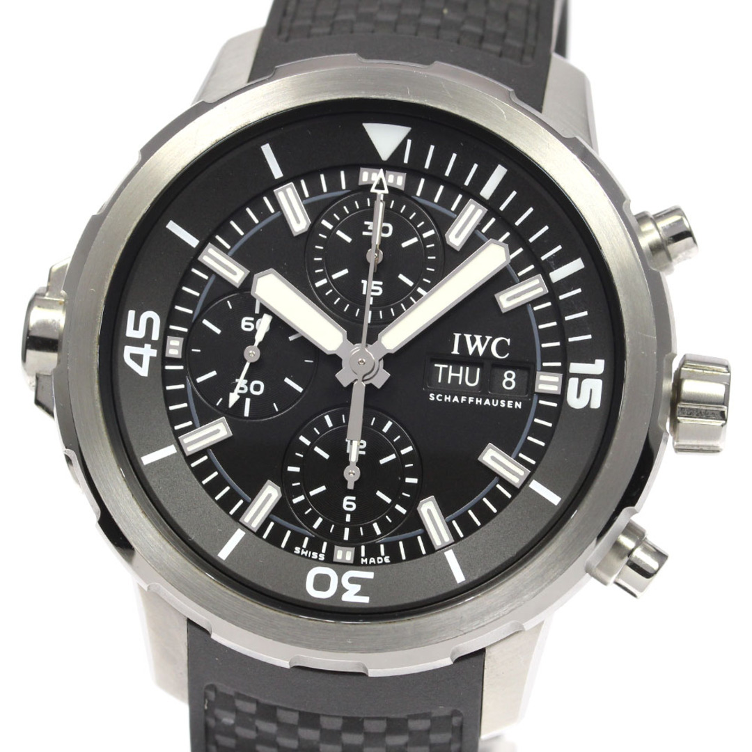 ☆美品 ★保証書付き【IWC SCHAFFHAUSEN】IWC アクアタイマー クロノグラフ デイデイト IW376803 自動巻き メンズ_719637