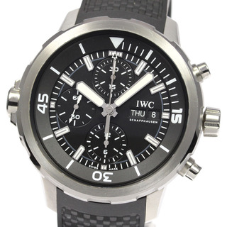 インターナショナルウォッチカンパニー(IWC)の☆美品 ★保証書付き【IWC SCHAFFHAUSEN】IWC アクアタイマー クロノグラフ デイデイト IW376803 自動巻き メンズ_719637(腕時計(アナログ))