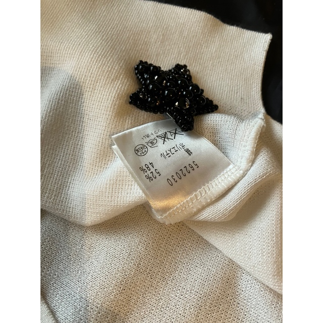 René(ルネ)の白半袖ニットプルオーバー レディースのトップス(ニット/セーター)の商品写真