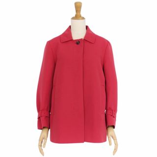 マックスマーラ(Max Mara)のマックスマーラ Max Mara コート ステンカラーコート ショート丈 コットン アウター レディース JI42 USA8 FB40(L相当) レッド(その他)