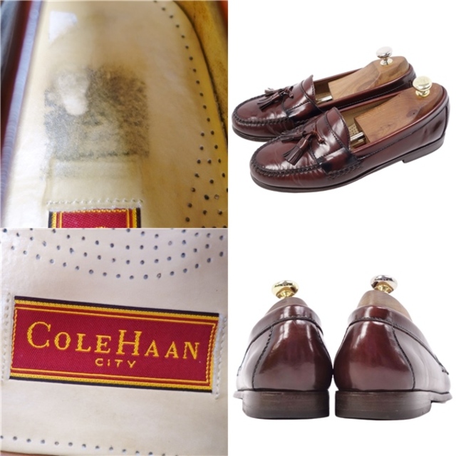 コールハーン COLE HAAN CITY ローファー タッセルローファー モカシン カーフレザー シューズ メンズ 8.5(26.5cm相当) ブラウン 8