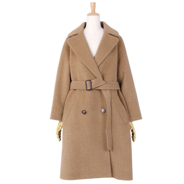 美品　近年　MaxMara マックスマーラ　ダブル　ウール　コート